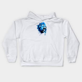 Lion With Headphones #3 Kids Hoodie